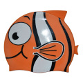 Children's Cartoon Fish Swimming Cap Silicon Waterproof Protect Ear Shark Shape Swim Pool Caps